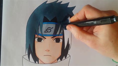 dessin de naruto et sasuke facile|Comment Dessiner Sasuke Facilement